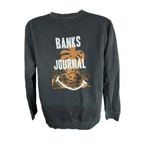 BANKS JOURNAL Men's Primary Crewneck Sweatshirt Gray Small